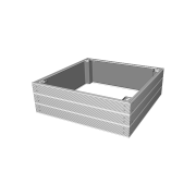 Rysunek techniczny podwyższonej grządki kompozytowej 109x109x33 cm.png