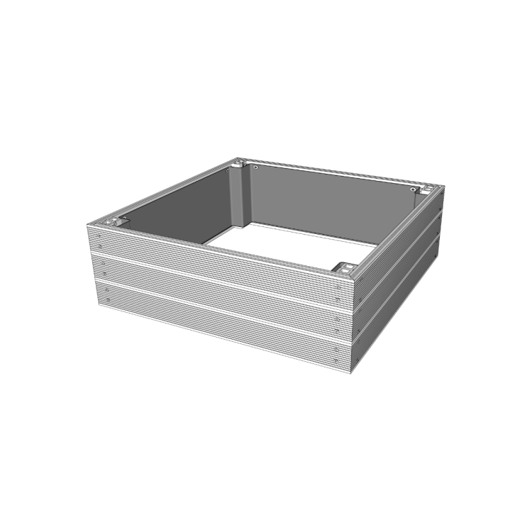 Rysunek techniczny podwyższonej grządki kompozytowej 109x109x33 cm.png